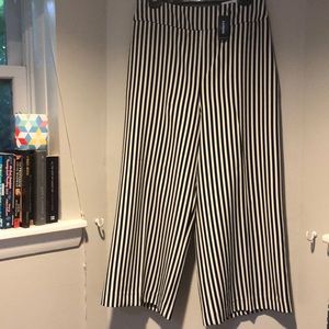 NWT high rise striped culottes